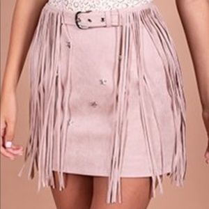 Kittenish Everly Fringe Skirt